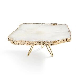 ANNA New York Torta Crystal and Gold Cake Stand